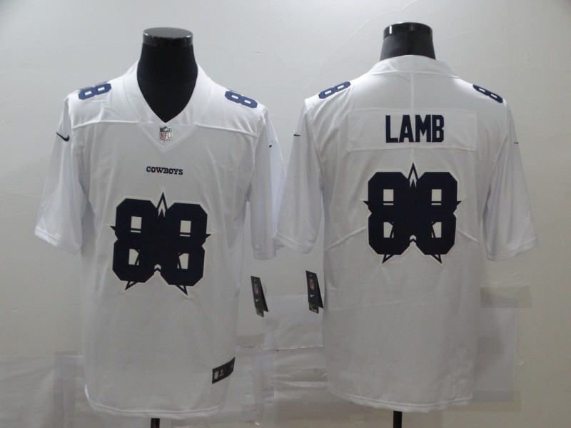 Men's Dallas Cowboys CeeDee Lamb #88 White Authentic Jersey